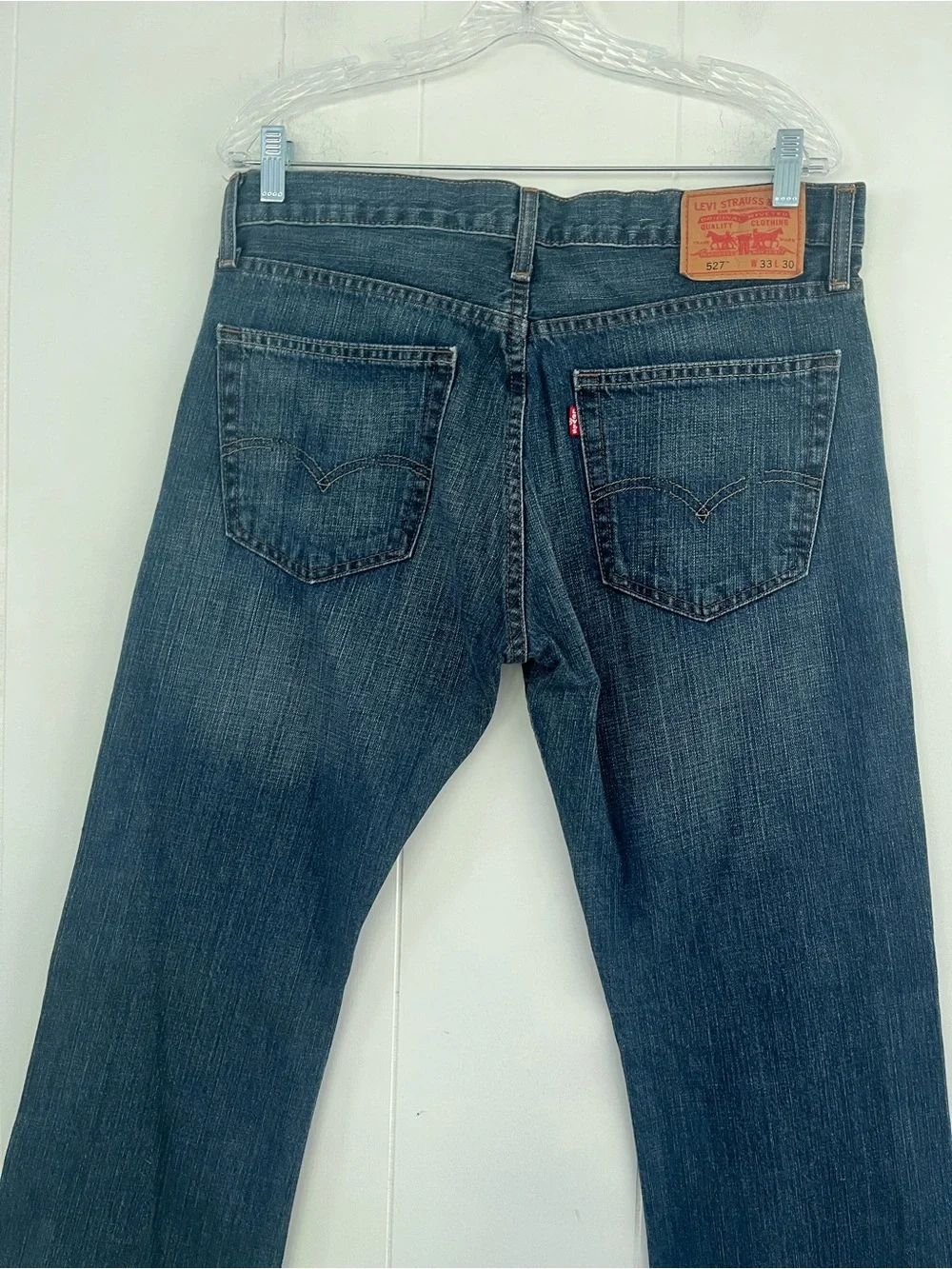 LEVI’s 527  Bootcut Men's Dark Wash Blue Jeans Denim W 33 L 30